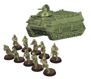 Harbingers of darkness - Gremlin IFV Heretic Cultist Renegade Armored - Siege of Vos-Phorax, Quartermaster3D wargame modular miniatures