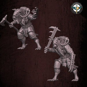 Harbingers of darkness - Corrupt Phoraxian Devils Deamons of Chaos Melee - Siege of Vos-Phorax, Quartermaster3D wargame modular miniatures
