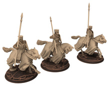 Load image into Gallery viewer, Medieval - Noble Knights charging, 13th century Generic men at arms Medieval Knights, 28mm Historical Wargame, Saga... Medbury miniatures
