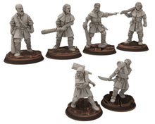 Load image into Gallery viewer, Ruffians - Bandit dagguer club cleaver, wood Thief warband, scouring Middle rings miniatures for wargame D&amp;D, Lotr... Medbury miniatures
