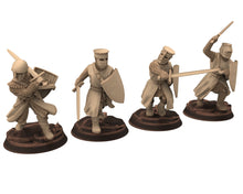 Load image into Gallery viewer, Medieval - Noble Knights foot bundle, 13th century Generic Medieval Knights, 28mm Historical Wargame, Saga... Medbury miniatures
