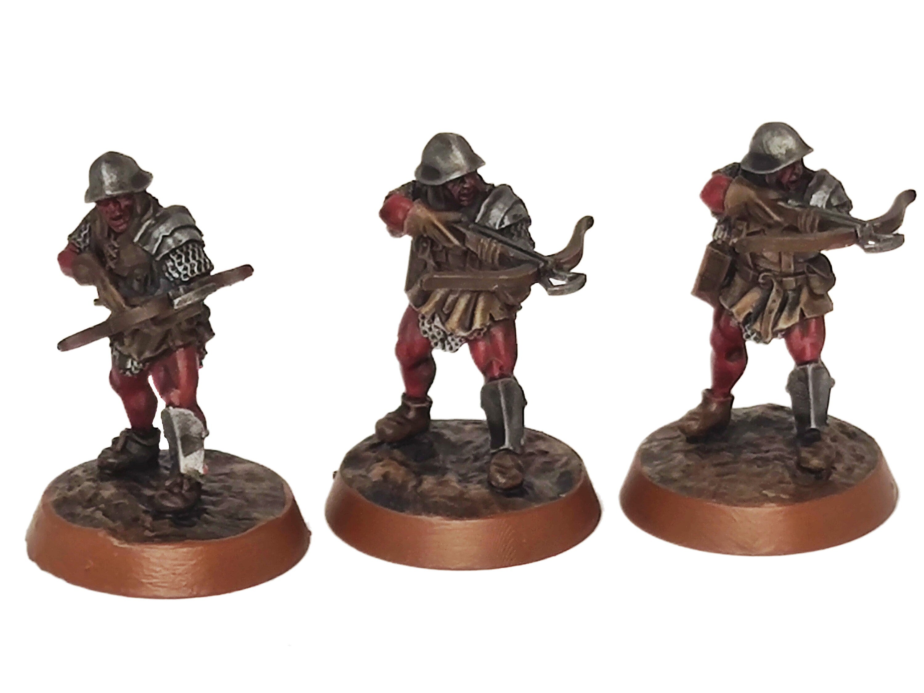 Orcs horde - Orc Crossbows, Orc warriors warband, Middle rings miniatures for wargame D&D, Lotr... Medbury miniatures