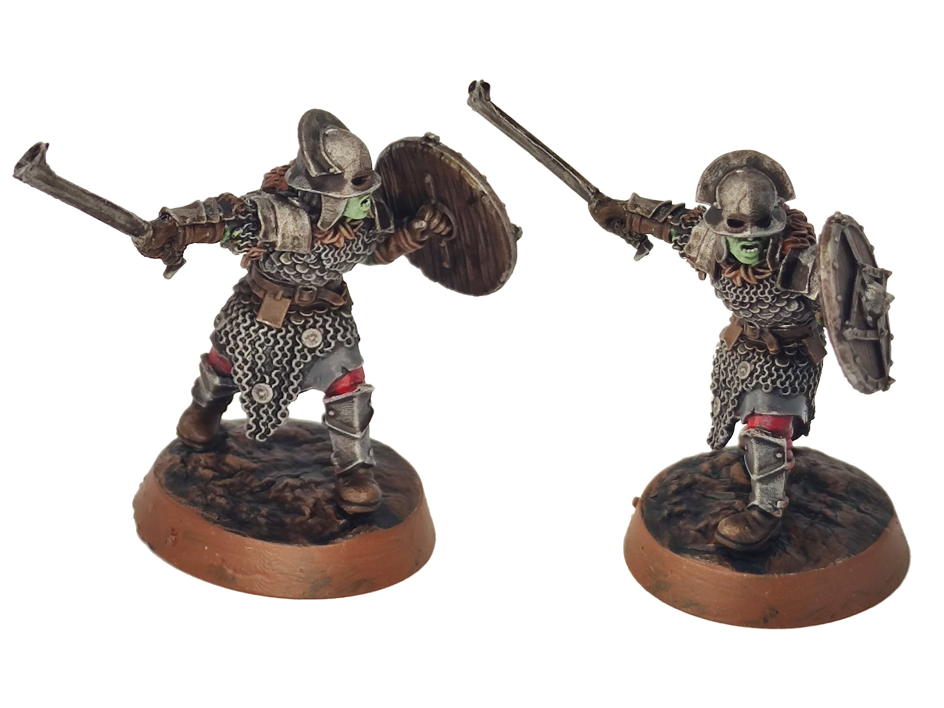 Orc horde - Orc Captain, Orc warriors warband, Middle rings miniatures pour wargame D&D, Lotr... Medbury miniatures