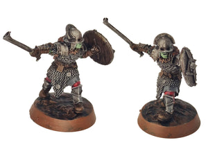 Orc horde - Orc Banner, Orc warriors warband, Middle rings miniatures pour wargame D&D, Lotr... Medbury miniatures