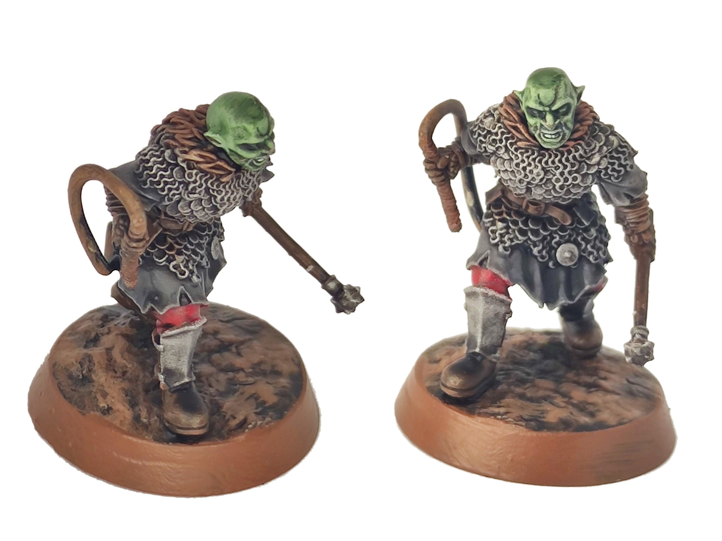 Orc horde - Orc Captain, Orc warriors warband, Middle rings miniatures pour wargame D&D, Lotr... Medbury miniatures