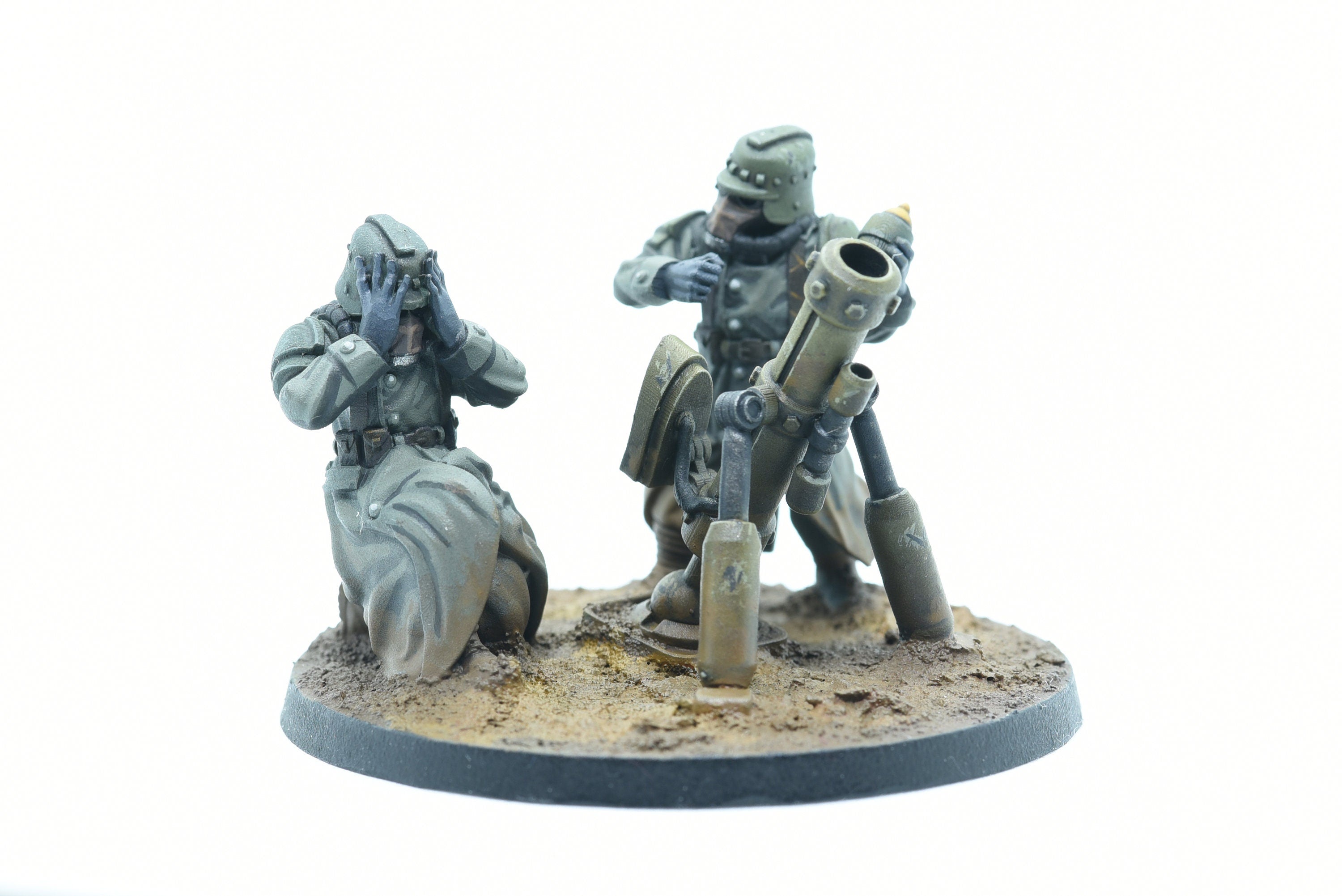 Grimguard decimators, mechanized infantry, post apocalyptic empire, usable for tabletop wargame.