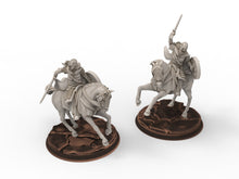 Load image into Gallery viewer, Rohan - West Human Riders, Knight of Rohan, the Horse-lords, rider of the mark, minis for wargame D&amp;D, Lotr...
