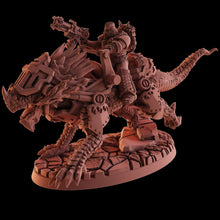 Charger l&#39;image dans la galerie, Socratis - Fire Lizard Warriors Order - x4 Lizard Riders, mechanized infantry, post apocalyptic empire, usable for tabletop wargame.
