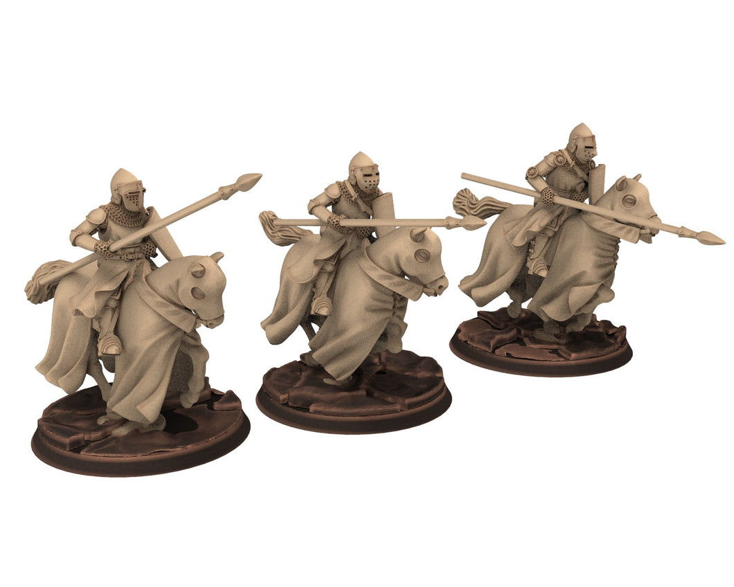 Medieval - Noble Knights on foot, 14th century Generic men at arms Medieval Knights, 28mm Historical Wargame, Saga... Medbury miniatures