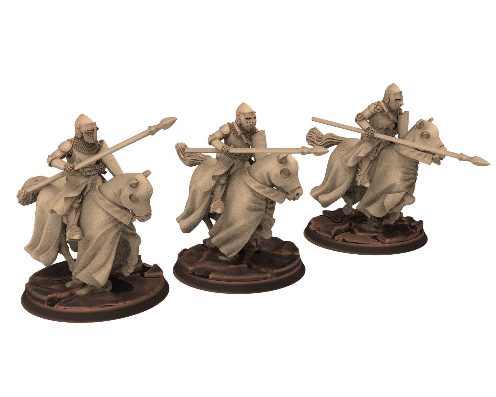 Medieval - Noble Knights, 14th century Generic men at arms Medieval Knights, 28mm Historical Wargame, Saga... Medbury miniatures