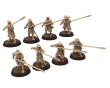 Load image into Gallery viewer, Medieval - Scotland - Scottish pikemen Staff, 14th century Generic pikemen Medieval, 28mm Historical Wargame, Saga... Medbury miniatures
