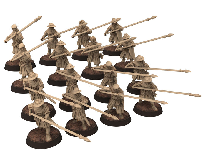 Medieval - Scotland - Scottish pikemen, 14th century Generic pikemen Medieval, 28mm Historical Wargame, Saga... Medbury miniatures