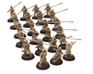 Medieval - Scotland - Scottish pikemen 1st line, 14th century Generic pikemen Medieval, 28mm Historical Wargame, Saga... Medbury miniatures