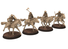 Charger l&#39;image dans la galerie, Medieval - Scotland - Generic Mounted sergeants spears at fight, 14th century Medieval, 28mm Historical Wargame, Saga... Medbury miniatures
