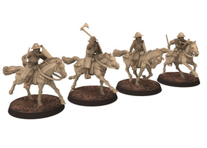 Medieval - Scotland - Generic Mounted sergeants Full Unit Bundle, 14th century Medieval, 28mm Historical Wargame, Saga... Medbury miniature