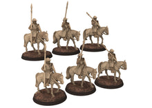 Load image into Gallery viewer, Medieval - Scotland - Generic Mounted sergeants spears at fight, 14th century Medieval, 28mm Historical Wargame, Saga... Medbury miniatures
