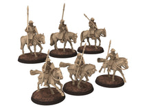 Charger l&#39;image dans la galerie, Medieval - Scotland - Generic Mounted sergeants spears at fight, 14th century Medieval, 28mm Historical Wargame, Saga... Medbury miniatures
