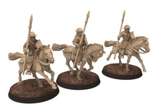 Load image into Gallery viewer, Medieval - Scotland - Generic Mounted sergeants spears at rest, 14th century Medieval, 28mm Historical Wargame, Saga... Medbury miniatures
