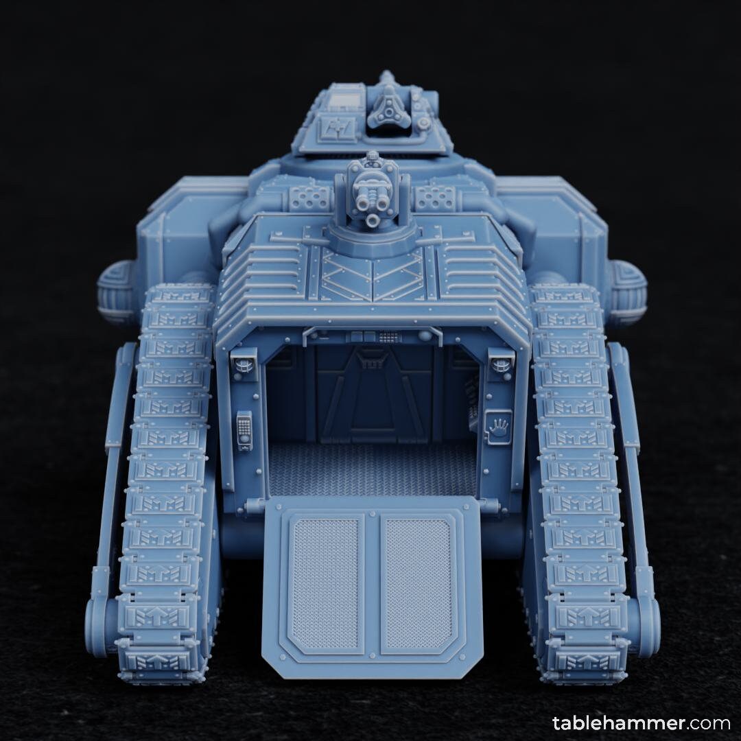 Space Dwarves - Fortified Tank, Dwarves leagues, Halfmen galactic empire, futuristic battle