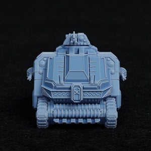 Space Dwarves - Fortified Tank, Dwarves leagues, Halfmen galactic empire, futuristic battle