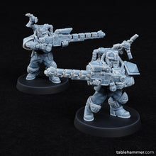 Charger l&#39;image dans la galerie, Space Dwarves - Legionaries with special weapons, Dwarves leagues, Halfmen galactic empire, futuristic battle
