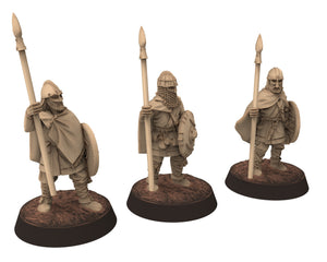 Vendel Era - Axemen, Warriors Warband, Germanic Tribe, 7 century, miniatures 28mm, Infantry for wargame Historical... Medbury miniature