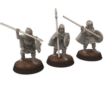 Charger l&#39;image dans la galerie, Wildmen - Wildmen heavy Axemen with larges Axes, Dun warriors warband, Middle rings miniatures for wargame D&amp;D, Lotr... Medbury miniatures
