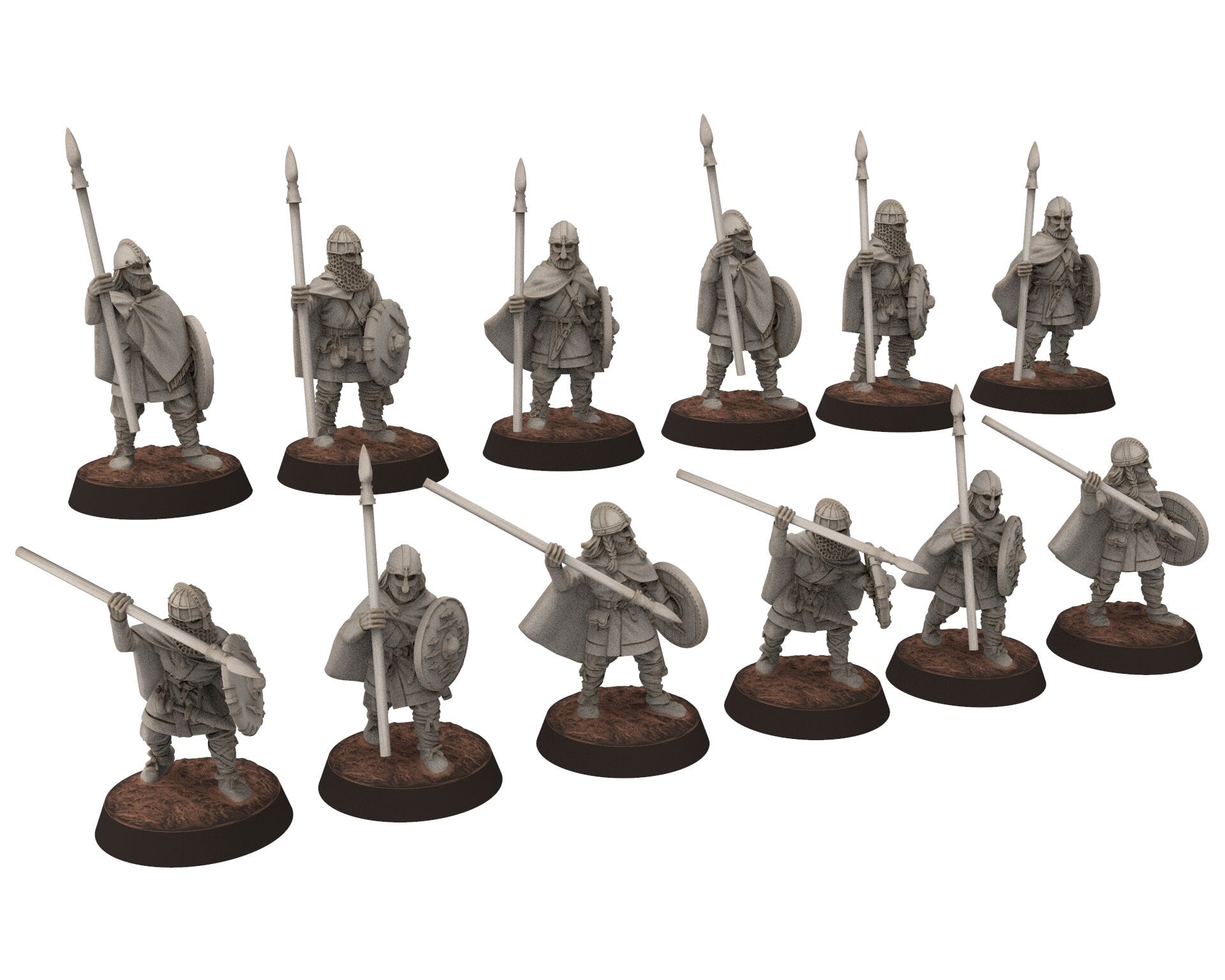 Wildmen - Wildmen Infantry Army bundle, Dun warriors warband, Middle rings miniatures for wargame D&D, Lotr... Medbury miniatures