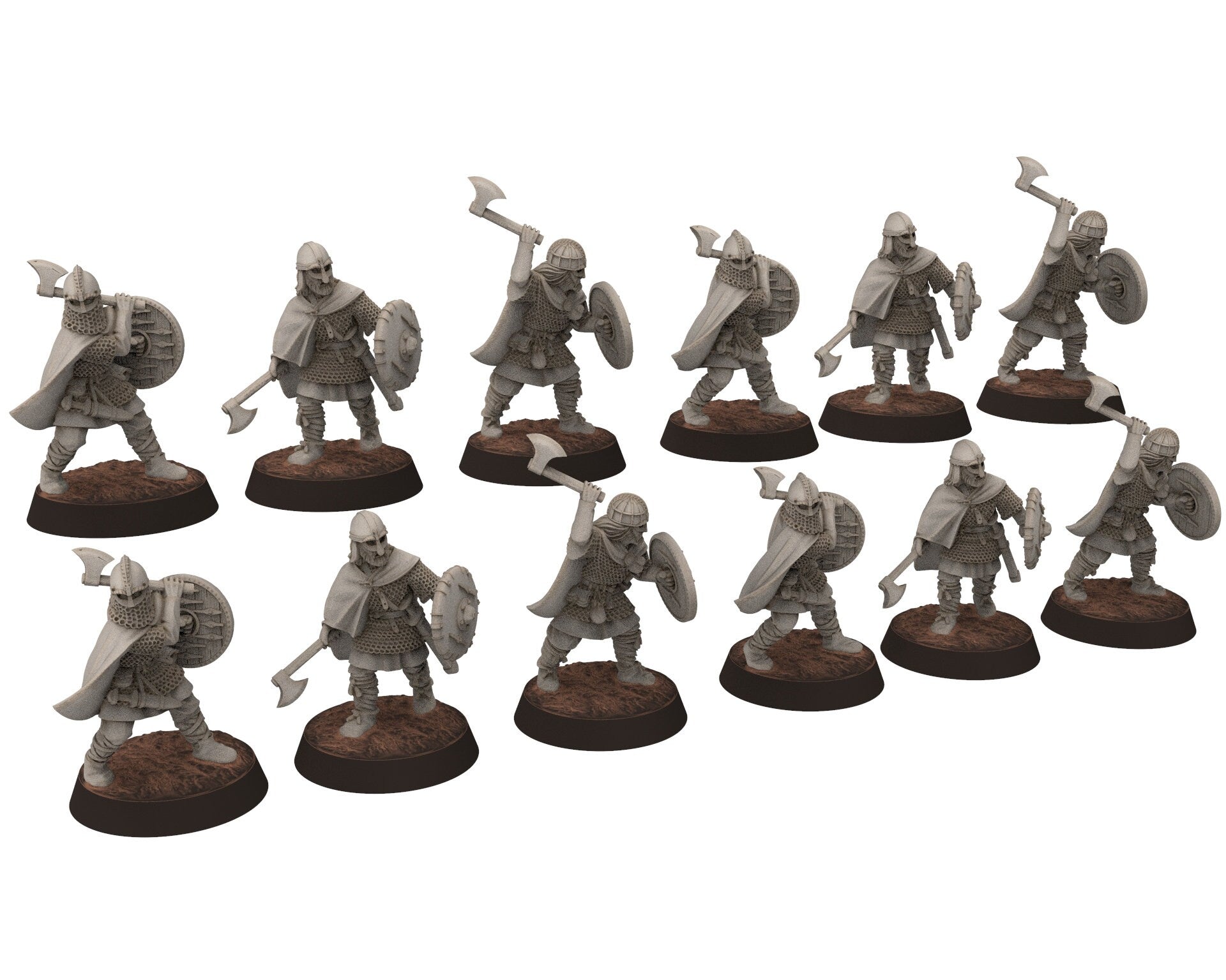 Wildmen - Wildmen Infantry Army bundle, Dun warriors warband, Middle rings miniatures for wargame D&D, Lotr... Medbury miniatures