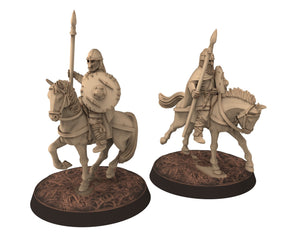 Vendel Era - x18 Warhorses for Germanic Tribe Warband, 7 century, miniatures 28mm for wargame Historical... Medbury miniature