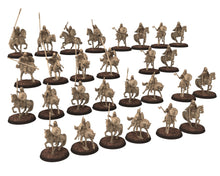 Charger l&#39;image dans la galerie, Vendel Era - Heavy Spearmen Warriors Cavalry, Germanic Tribe Warband, 7 century, miniatures 28mm for wargame Historical... Medbury miniature
