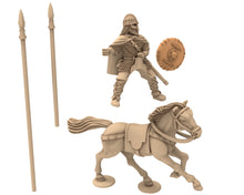 Charger l&#39;image dans la galerie, Vendel Era - Heavy Axemen Warriors Cavalry, Germanic Tribe Warband, 7 century, miniatures 28mm for wargame Historical... Medbury miniature
