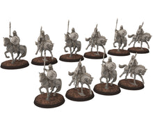 Charger l&#39;image dans la galerie, Wildmen - Wildmen light Lancer Cavalry, Dun warriors warband, Middle rings miniatures for wargame D&amp;D, Lotr... Medbury miniatures
