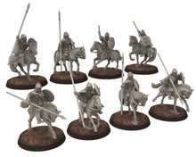 Charger l&#39;image dans la galerie, Wildmen - Wildmen heavy Axemen Cavalry, Dun warriors warband, Middle rings miniatures for wargame D&amp;D, Lotr... Medbury miniatures
