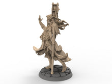 Charger l&#39;image dans la galerie, Humans - Heian, Elf Chronomancer Sorcerer/Wizard, for Wargames, Pathfinder, Dungeons &amp; Dragons and other TTRPG.
