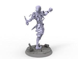 Creatures - Deranged Jester, Time Abyss, for Wargames, Pathfinder, Dungeons & Dragons and other TTRPG.
