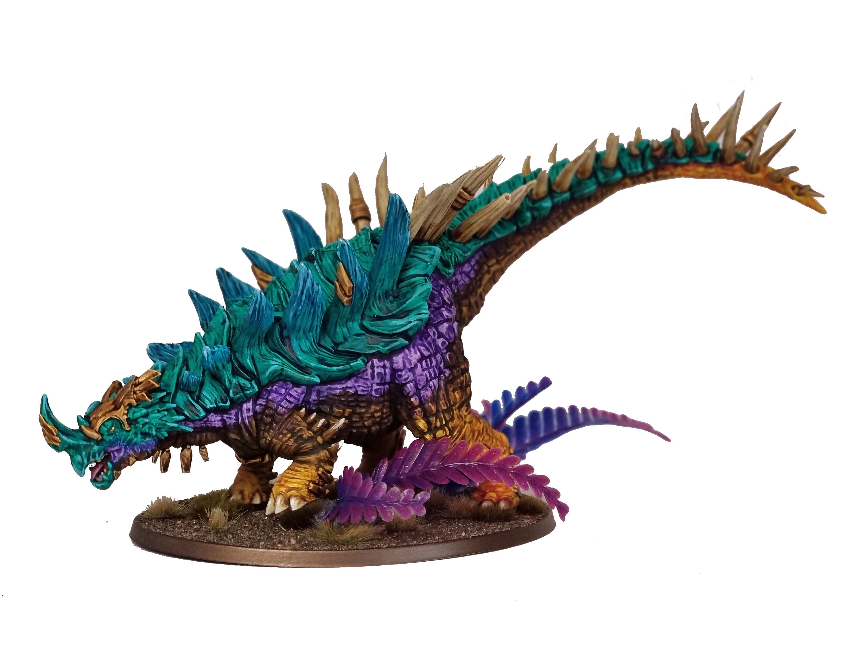 Lost temple - Skinks sur Stegosaurus lizardmen usable for AOS, Oldhammer, battle, king of wars, 9th age