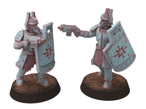 Harbingers of darkness - Change god Axes - Specist infantry, Siege of Vos-Phorax, Quartermaster3D tabletop wargame modular miniatures