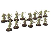 Charger l&#39;image dans la galerie, Harbingers of darkness - Heretic Cultist Riflemen infantry - Full Platoon - Siege of Vos-Phorax, Quartermaster3D wargame modular miniatures
