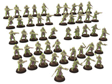 Charger l&#39;image dans la galerie, Harbingers of darkness - Heretic Cultist Melee infantry - Full Platoon - Siege of Vos-Phorax, Quartermaster3D wargame modular miniatures
