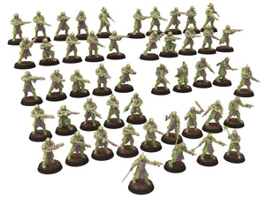 Harbingers of darkness - Heretic Cultist Melee infantry - Full Platoon - Siege of Vos-Phorax, Quartermaster3D wargame modular miniatures