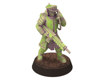 Load image into Gallery viewer, Harbingers of darkness - Officer Commissioner V8 Heretic Cultist of Chaos - Siege of Vos-Phorax, Quartermaster3D wargame modular miniatures
