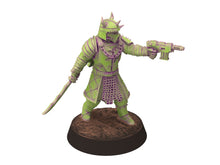 Load image into Gallery viewer, Harbingers of darkness - Officer Commissioner V8 Heretic Cultist of Chaos - Siege of Vos-Phorax, Quartermaster3D wargame modular miniatures
