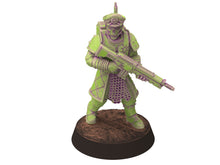 Charger l&#39;image dans la galerie, Harbingers of darkness - Officer Commissioner V4 Heretic Cultist of Chaos - Siege of Vos-Phorax, Quartermaster3D wargame modular miniatures
