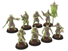 Load image into Gallery viewer, Harbingers of darkness - Officer Commissioner V8 Heretic Cultist of Chaos - Siege of Vos-Phorax, Quartermaster3D wargame modular miniatures
