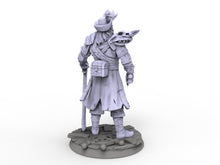 Charger l&#39;image dans la galerie, Creatures - Cursed Captain Pirate, The Eternal Storm, for Wargames, Pathfinder, Dungeons &amp; Dragons and other TTRPG.
