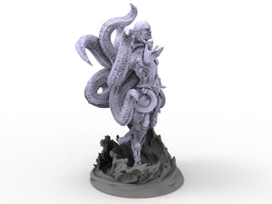 Creatures - Kraken Priest Cultist, The Eternal Storm, for Wargames, Pathfinder, Dungeons & Dragons and other TTRPG.