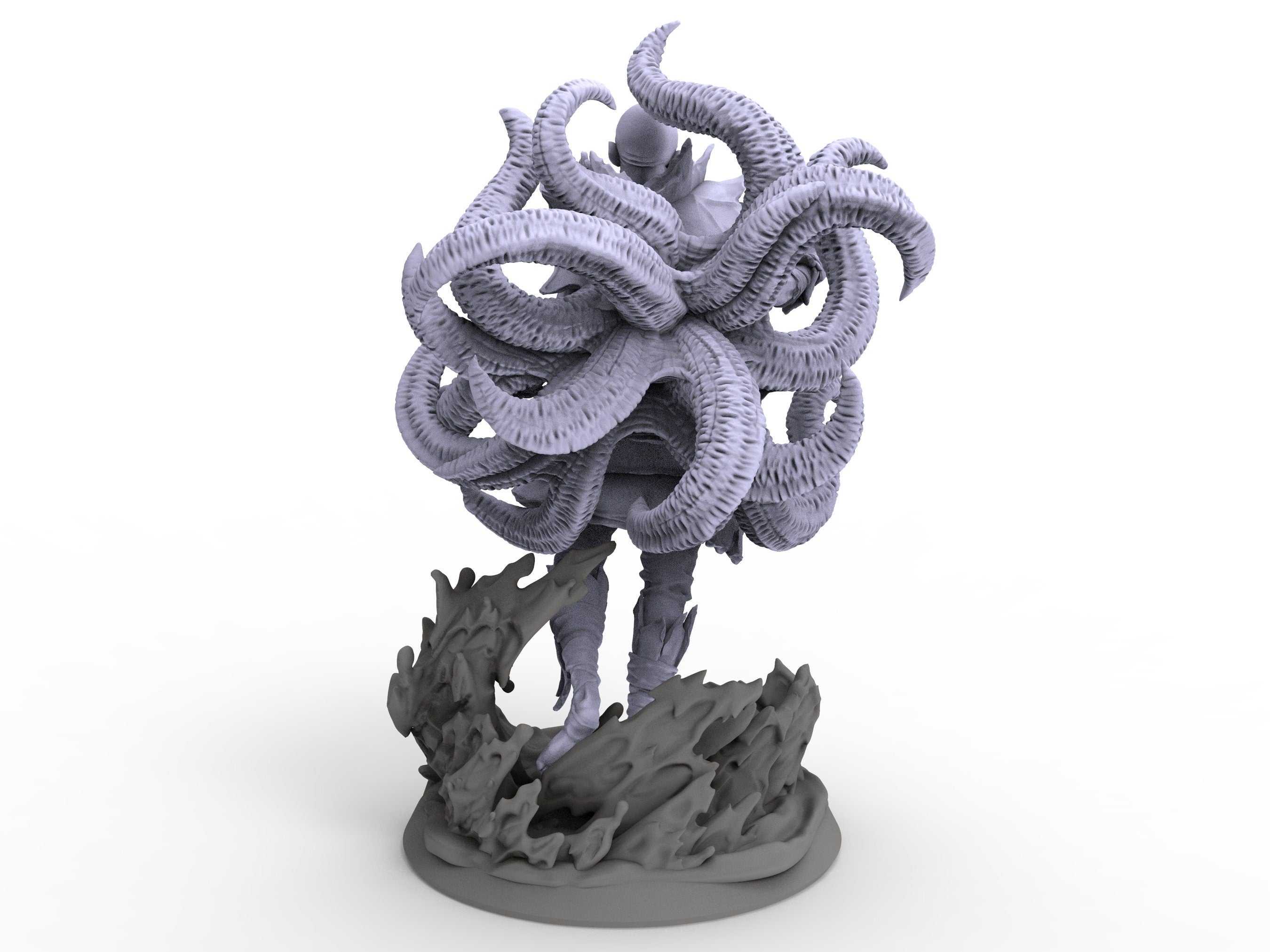 Creatures - Kraken Priest Cultist, The Eternal Storm, for Wargames, Pathfinder, Dungeons & Dragons and other TTRPG.