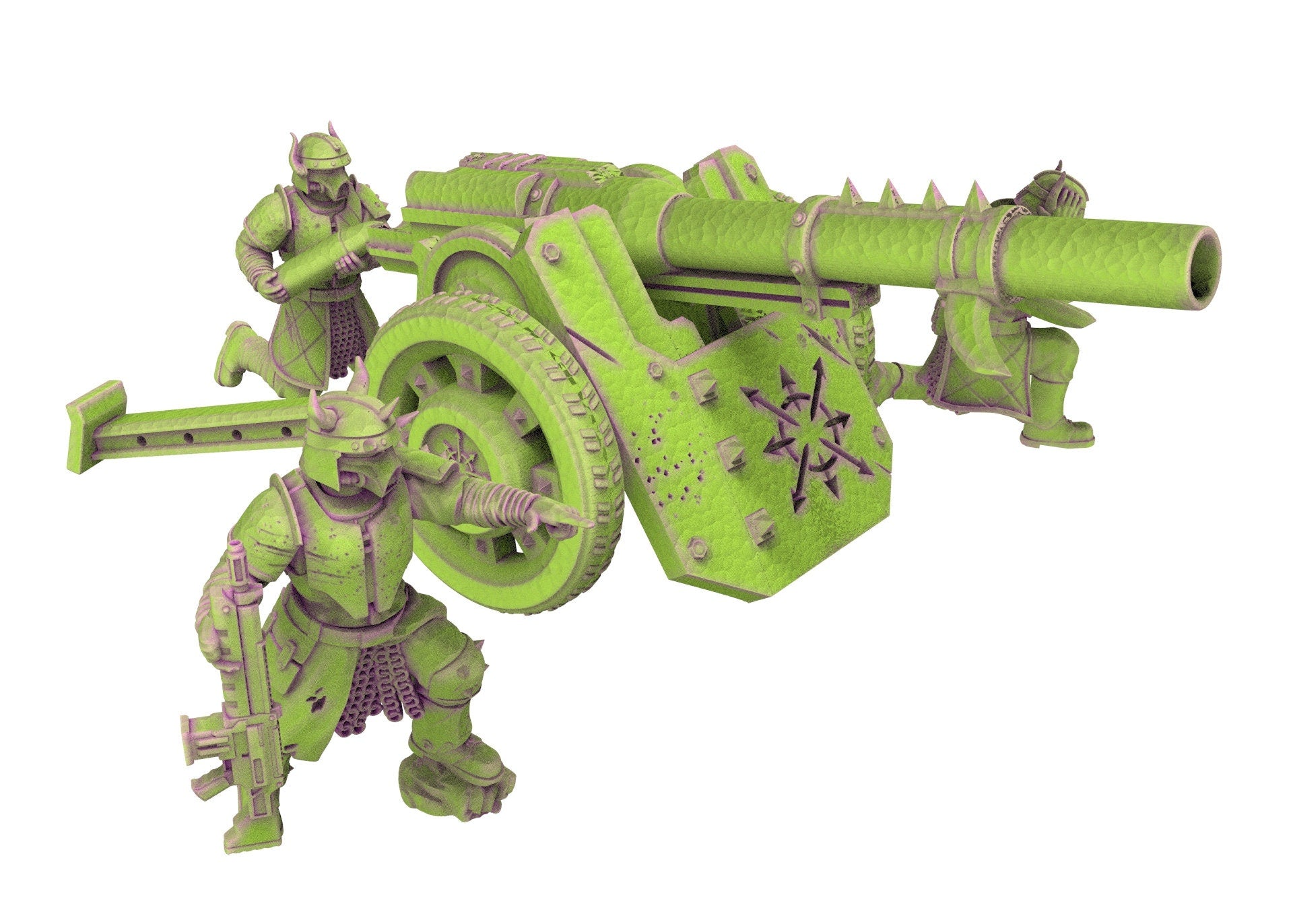 Harbingers of darkness - Heretic Cultist Heavy Missile launcher - Artillery - Siege of Vos-Phorax, Quartermaster3D modular miniatures