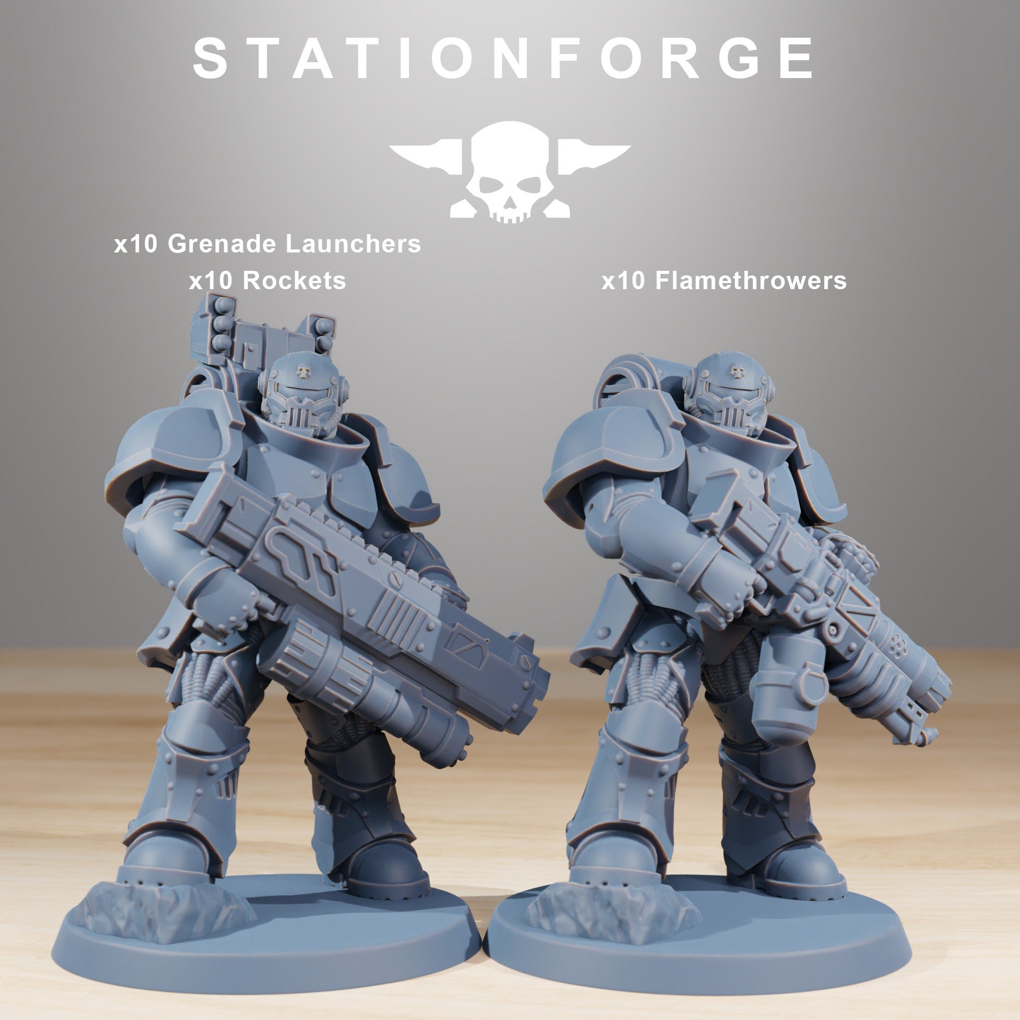 Socratis - Ravagers, mechanized infantry, post apocalyptic empire, usable for tabletop wargame.